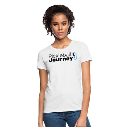 Pickleball Journey White Womens T-Shirt